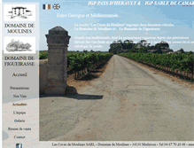 Tablet Screenshot of domaines-moulines-figueirasse.fr